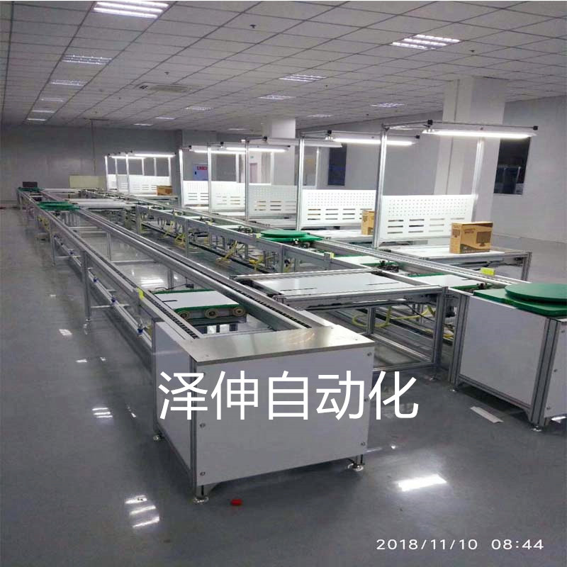 非標(biāo)定制全自動左右循環(huán)組裝線雙層工裝板組裝線回形倍速鏈輸送線