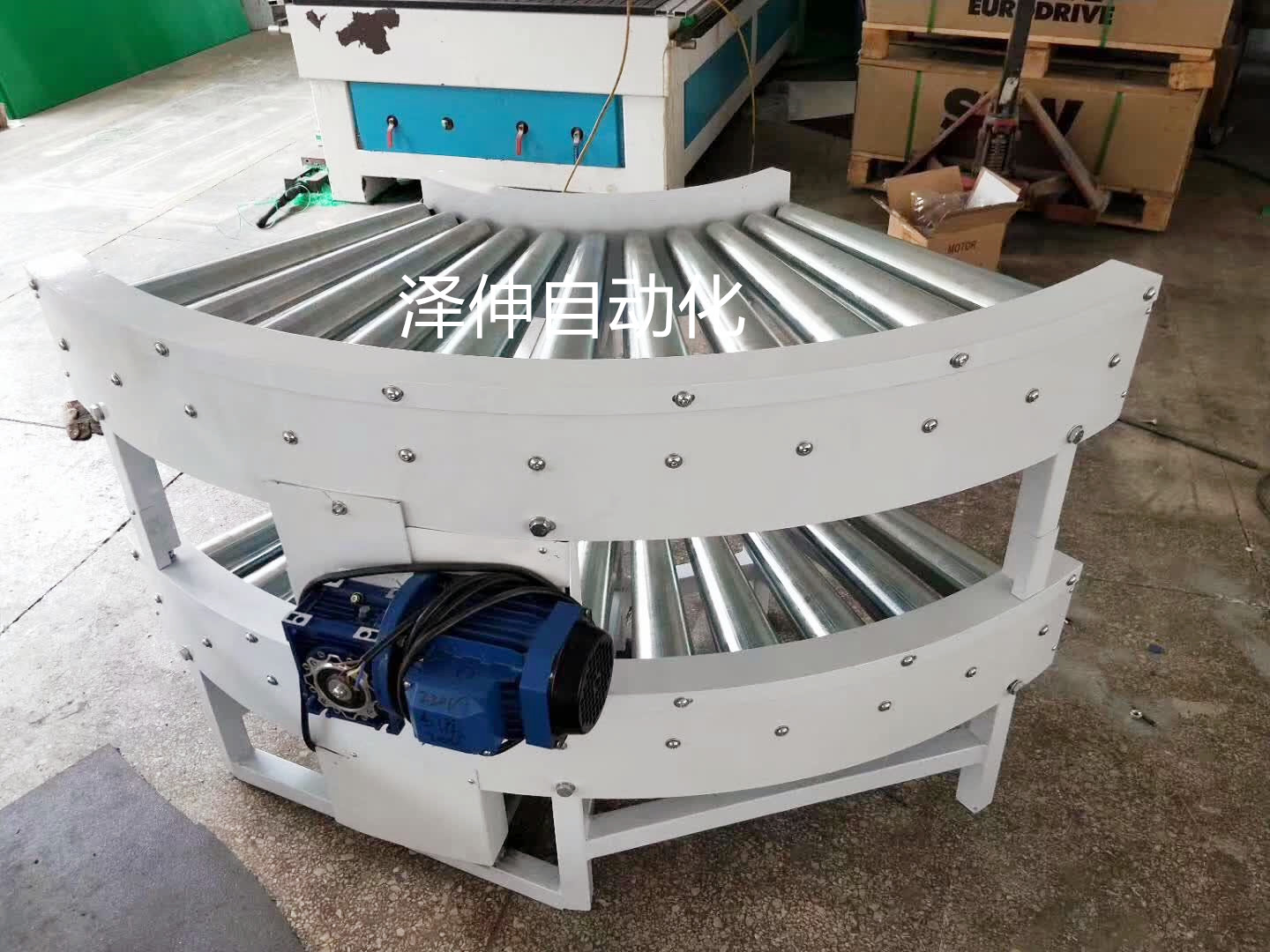非標訂做180度轉(zhuǎn)彎滾筒輸送機 90度轉(zhuǎn)彎輸送機 轉(zhuǎn)彎滾筒輸送機