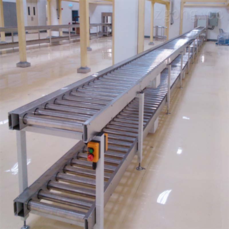 雙層動(dòng)力滾筒線 包膠滾筒輸送機(jī) 機(jī)器人配備工裝板自動(dòng)裝配線